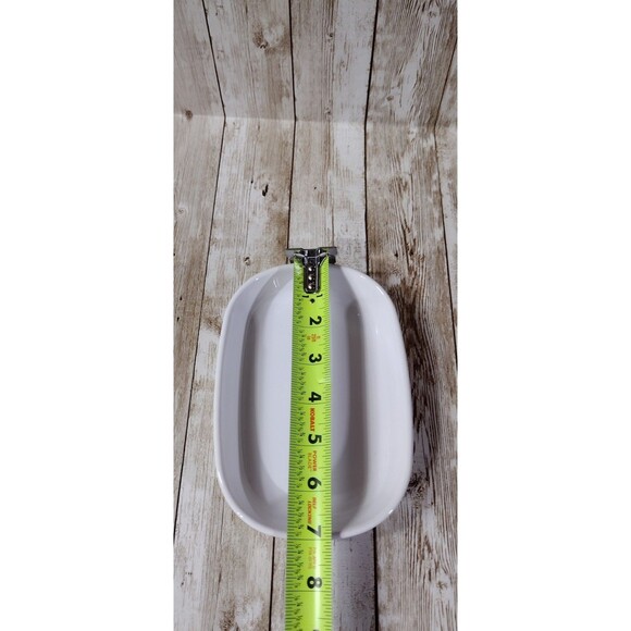 VTG Corningware Sidekick P-140-B Baking Dish Coupe White Oval Oven Microwave - Picture 5 of 7